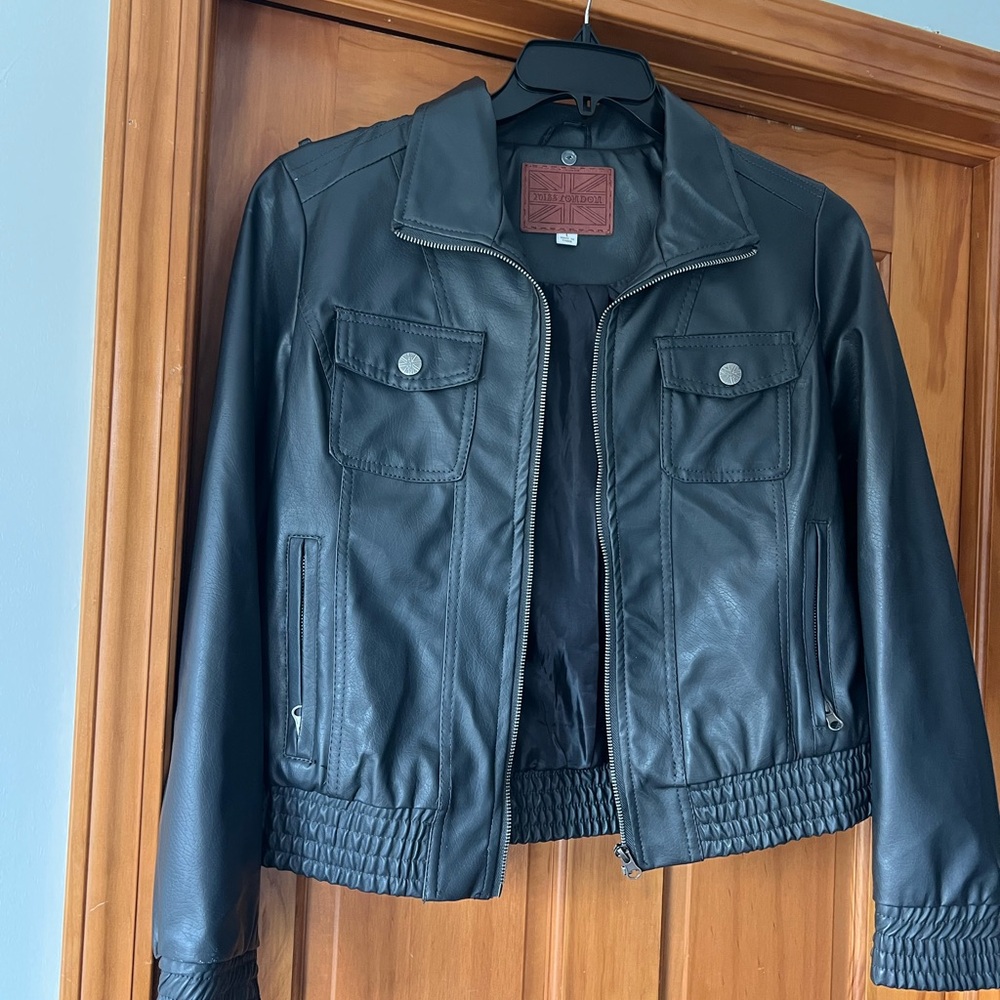Grey Leather Jacket